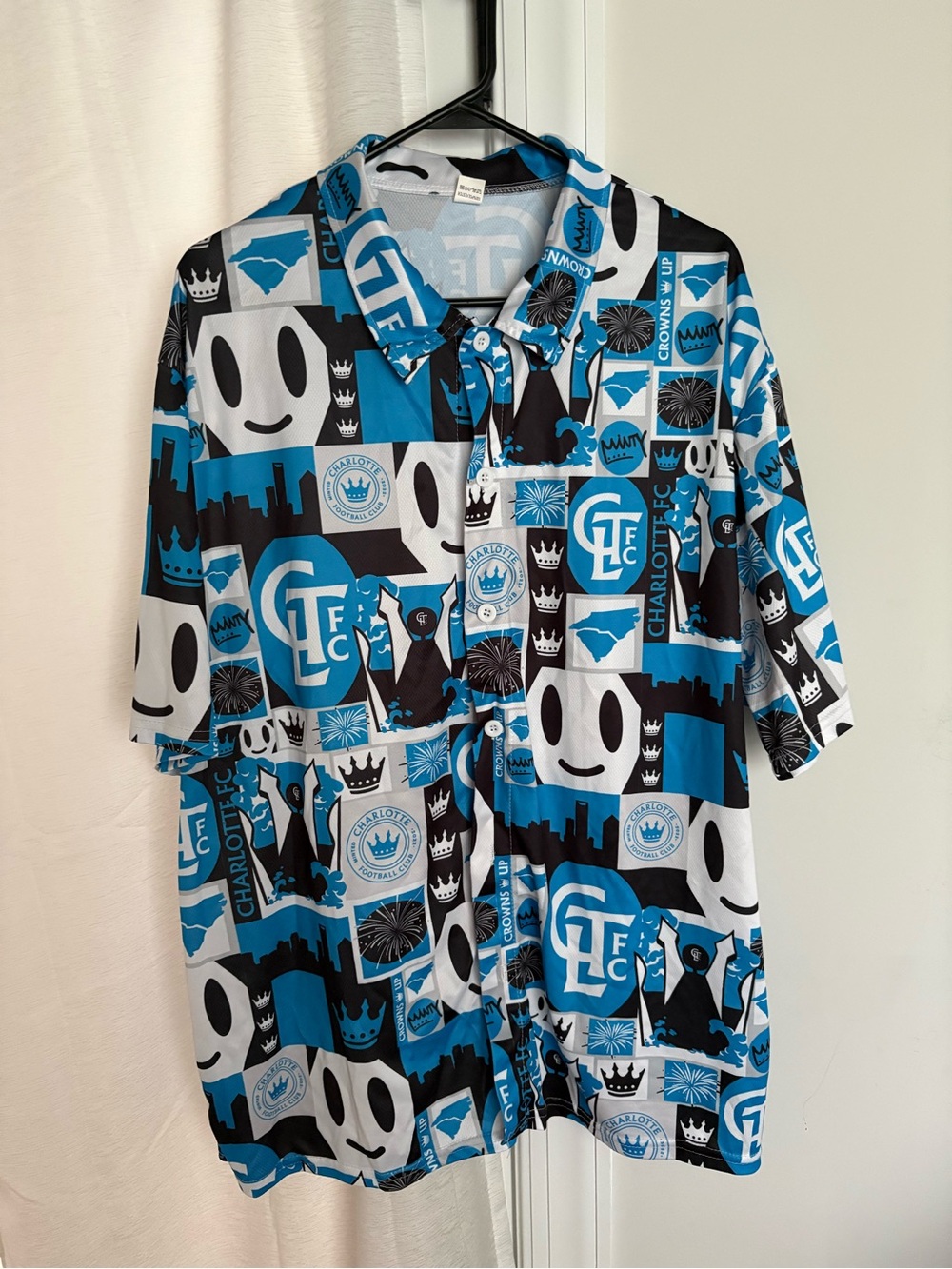 Charlotte FC Sir Minty button down shirt